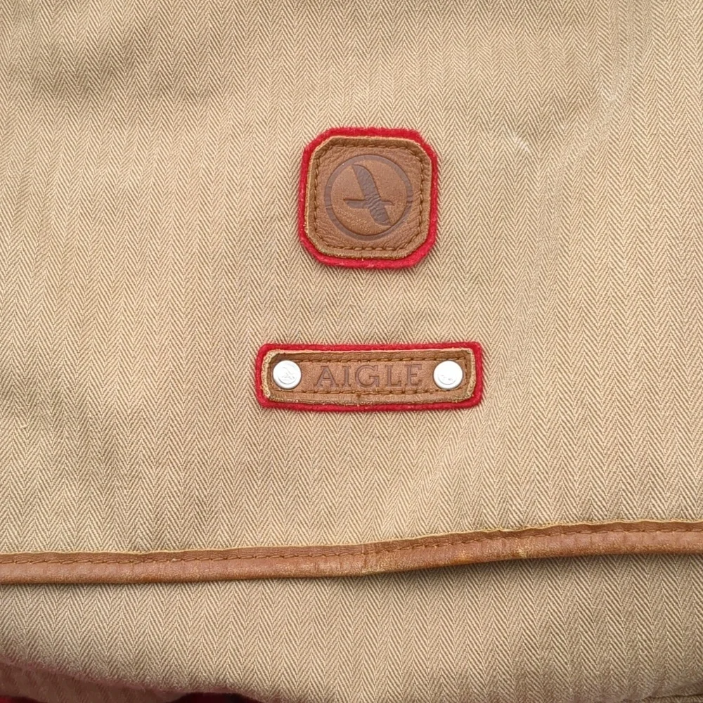 Aigle herringbone messenger bag